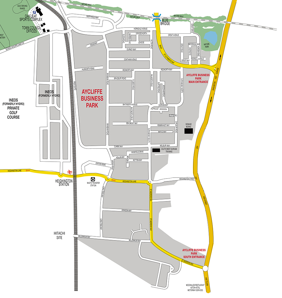 Aycliffe Business Park Map