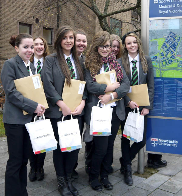 Woodham Students at Newcastle University
