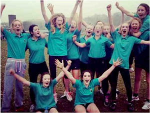 Greenfield Girls Rugby Team in County Finals