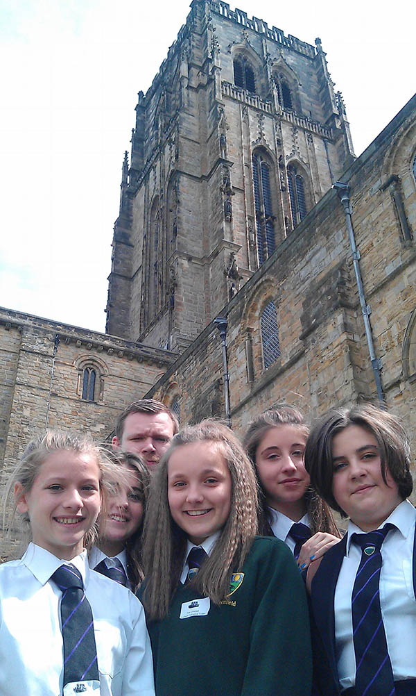 Greenfield Students at Durham Cathedral