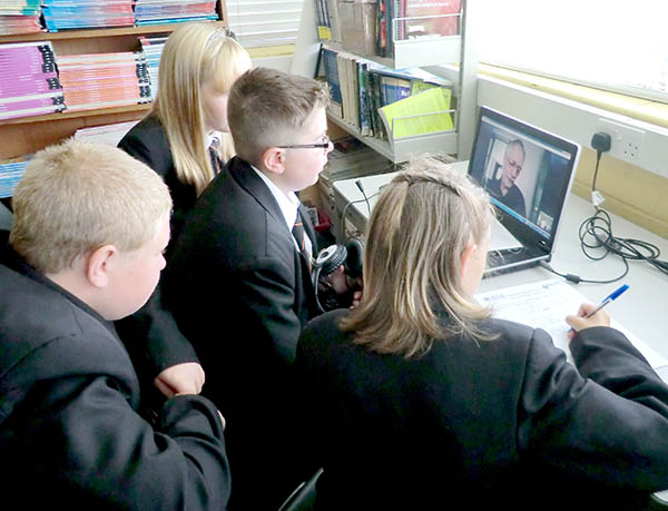 Greenfield Students in Skype Research