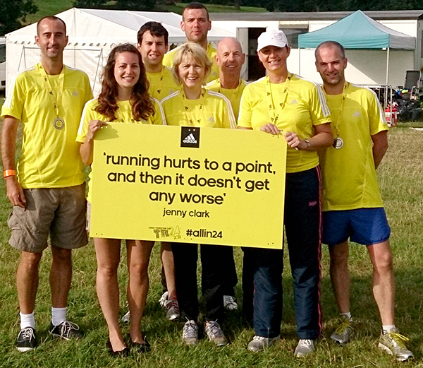 Aycliffe Team in 24 hour Running Event