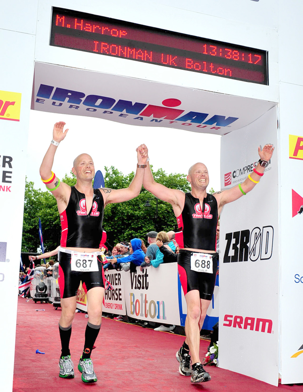 Twins Complete Triathlon Over 13hrs