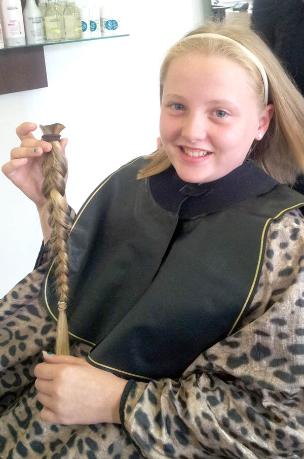 11 year old Adara‘s Haircut for Charity