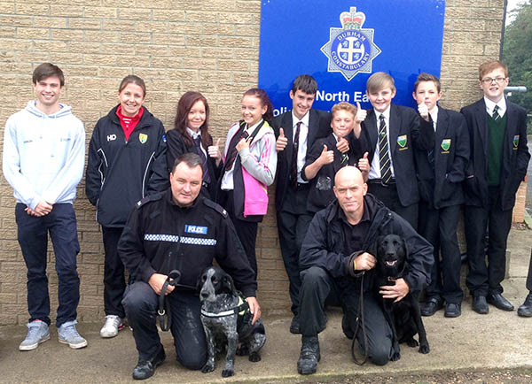 Aycliffe Students Visit Police Dog Unit