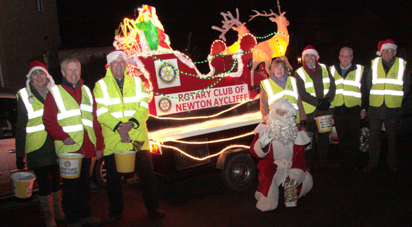 Rotary Club Tour the Streets with Santa Claus