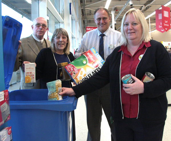 Permanent Foodbank Bin at Tesco