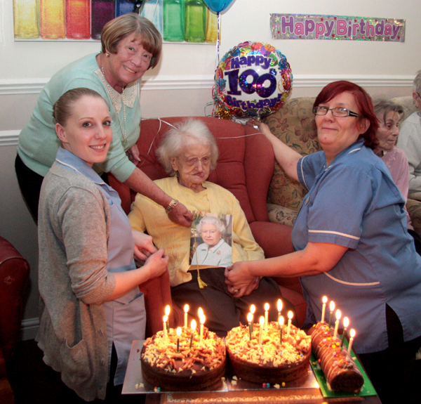 100th Birthday Celebrations at Aycliffe Care Home