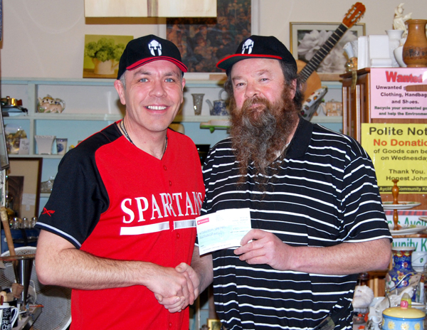 Honest John Donates as The Spartans Prepare to ‘Play Ball’