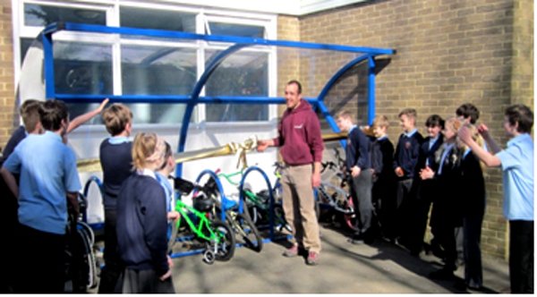 Village School Installs Bike and Scooter Racks