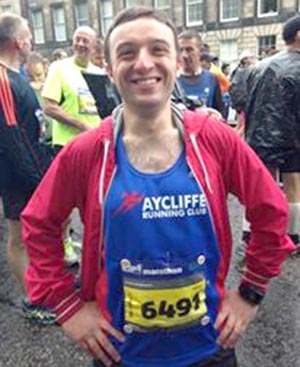 New Running Club Member in First Marathon