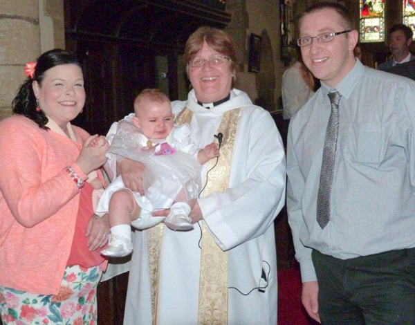 Rev Julie Wing’s Last Aycliffe Christening