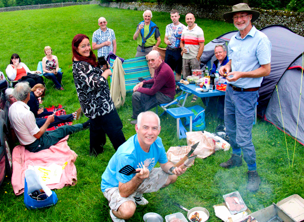 Aycliffe Fell Walkers on Weekend Camp