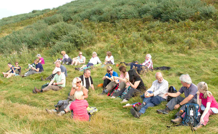 Aycliffe Fell Walkers Visit Holy Island