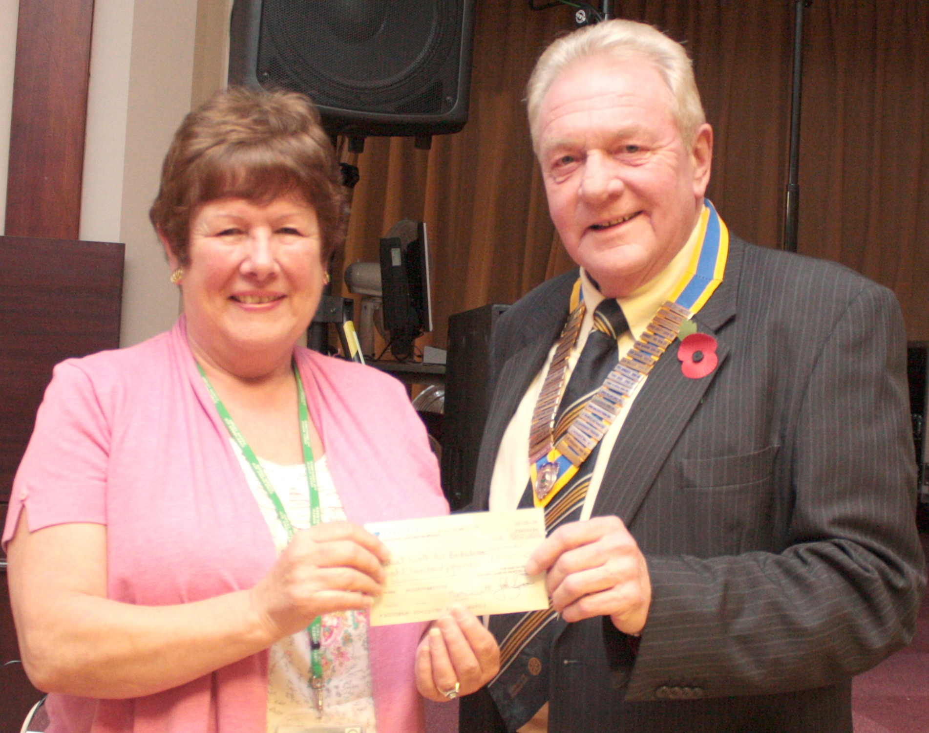 Air Ambulance Receive £800 from the Rotary Club