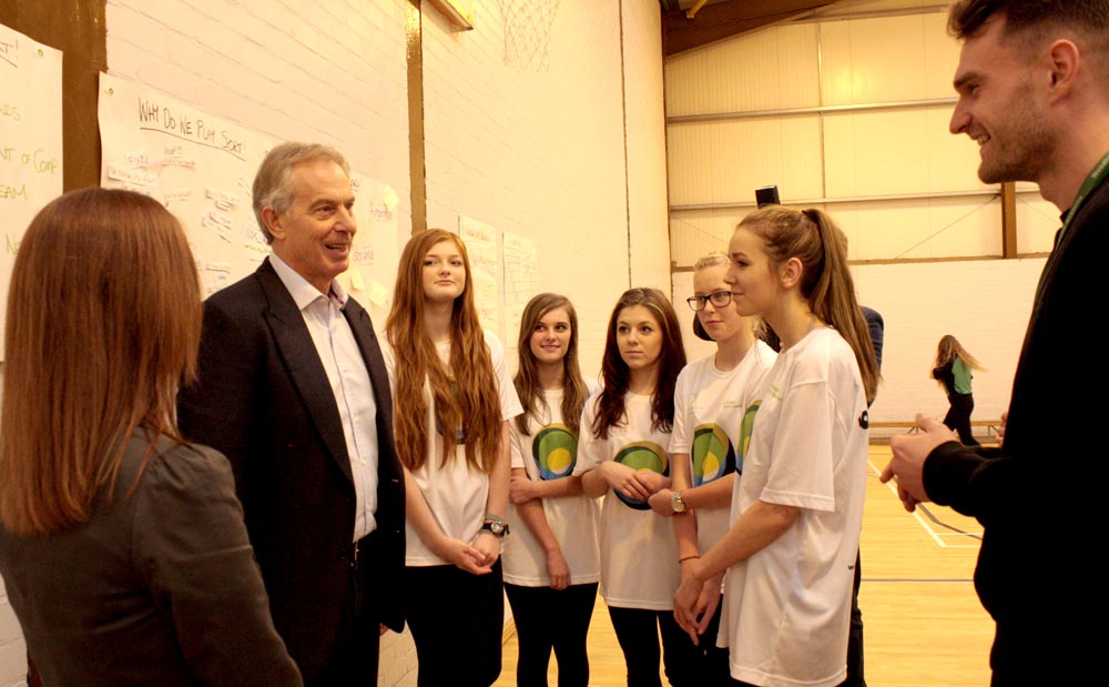 Tony Blair Visits Woodham Academy