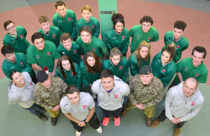 College Students Kit up for Army Training