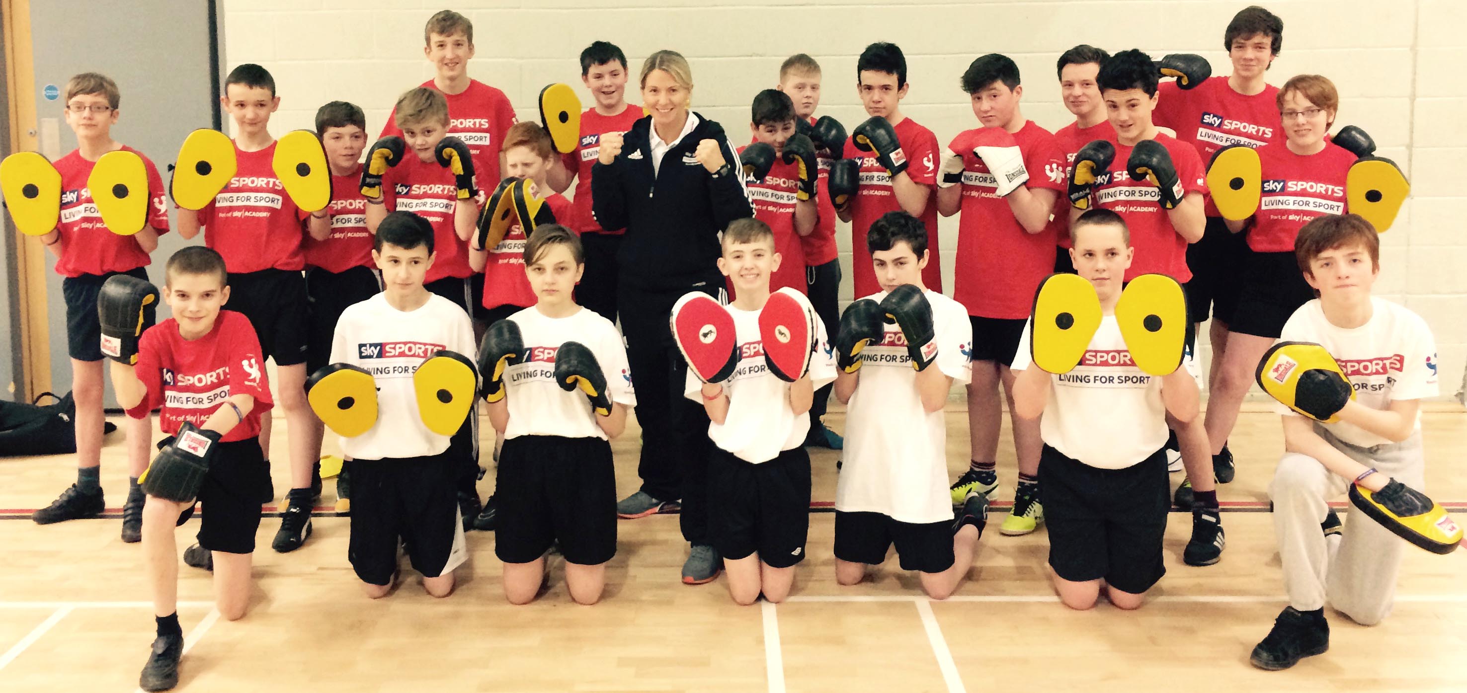 Boxing Champion Visits Greenfield