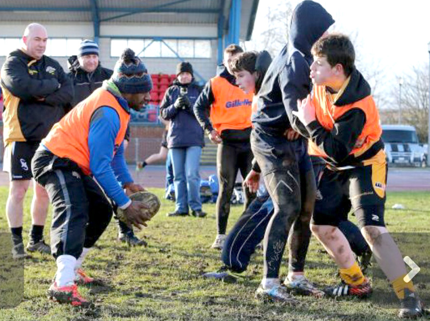 Top Rugby League Players Visit Tigers