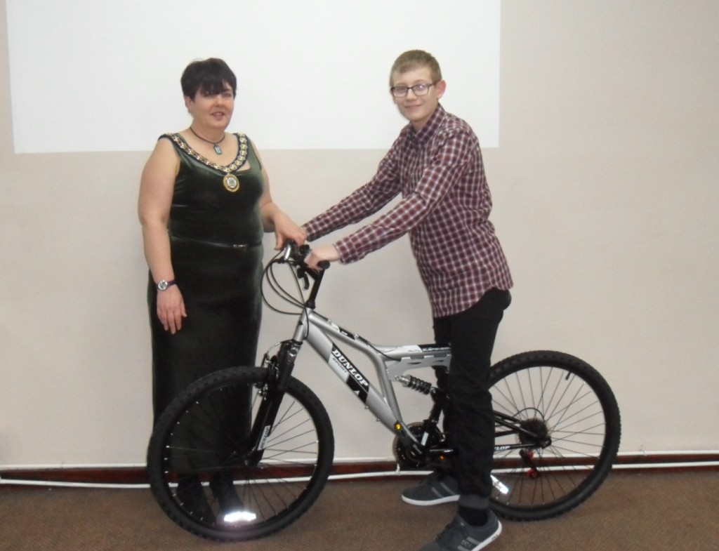 Daniel Farrer bike winner newton news