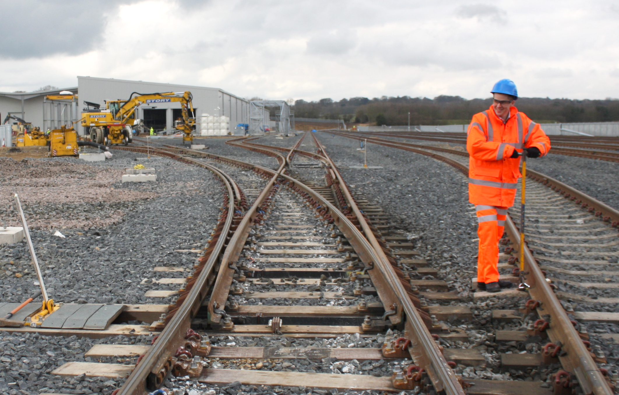 Rail Track Connection to Hitachi Factory