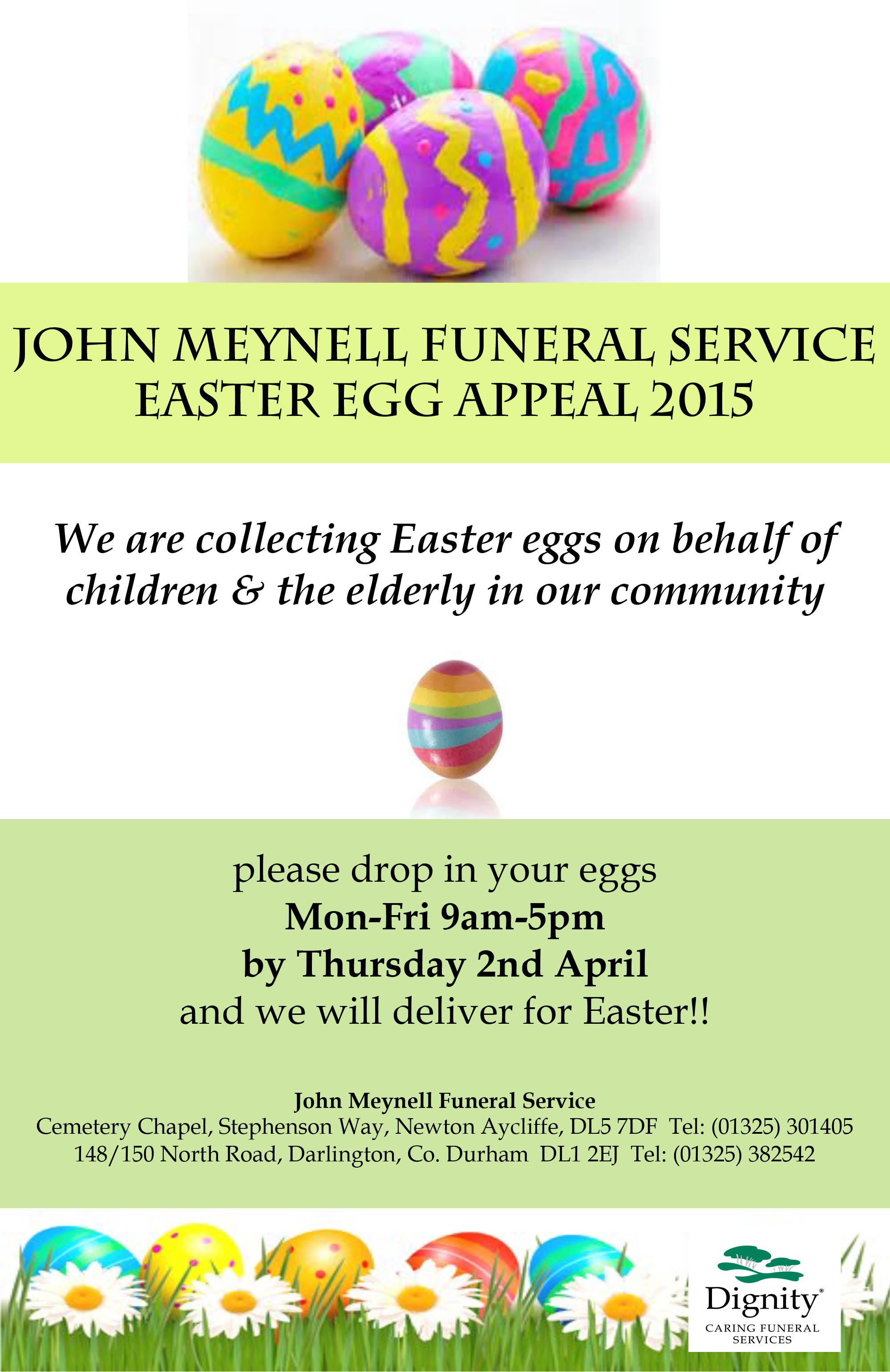 Local Funeral Director’s Easter Egg Challenge