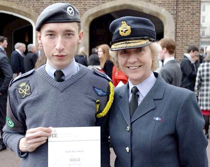 Aycliffe Cadet Receives D of E Gold Award