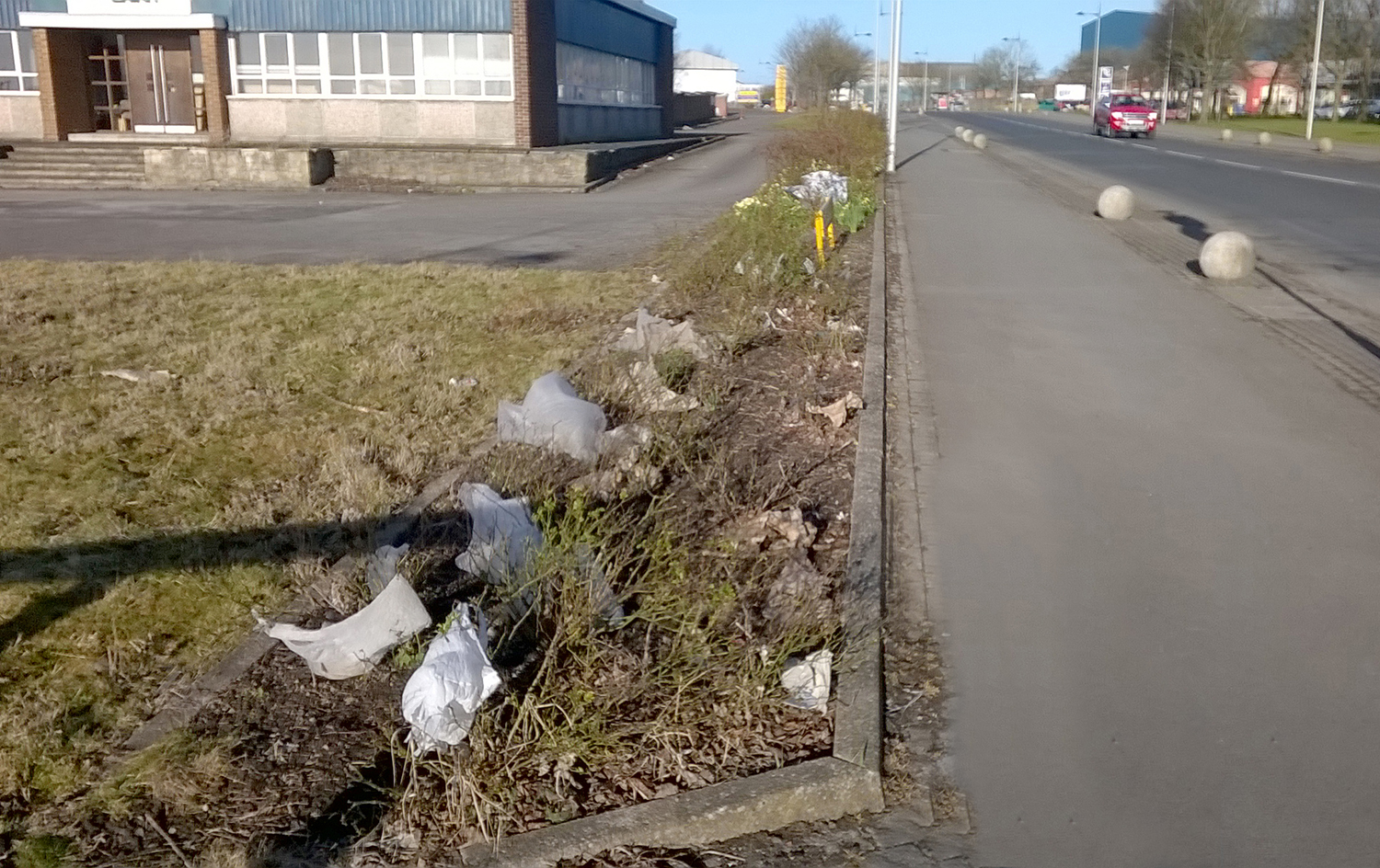 Litter at Entrance to Town