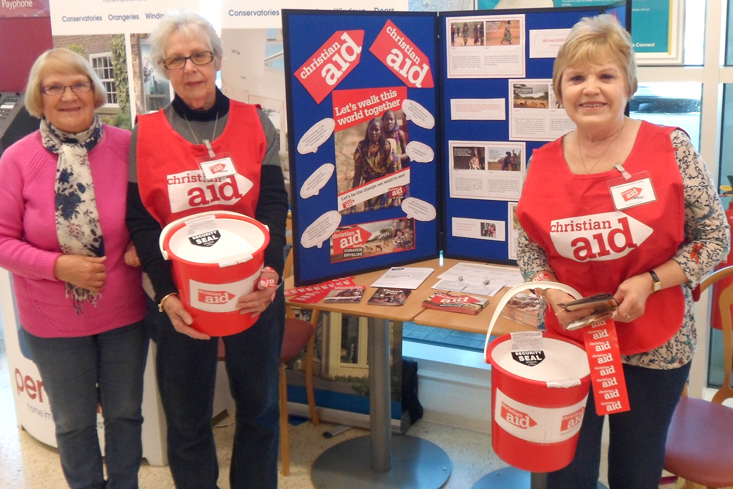 Tesco Bucket Collection of £831 for Christian Aid