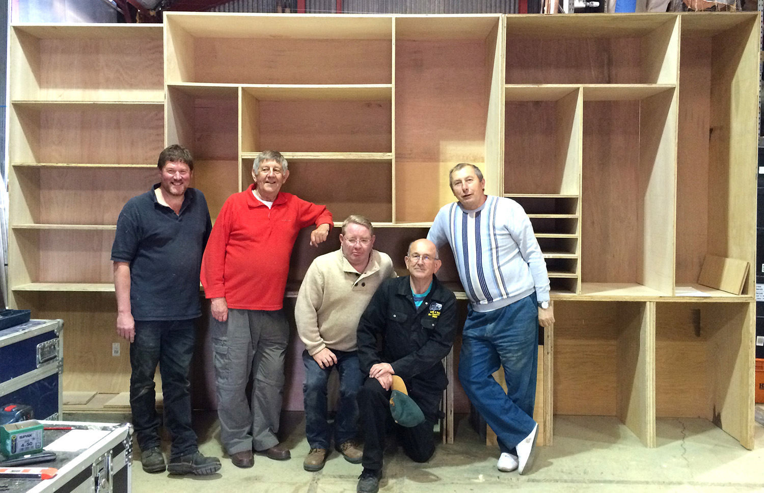 Cree Volunteers Build New Cabinet for Greenfield