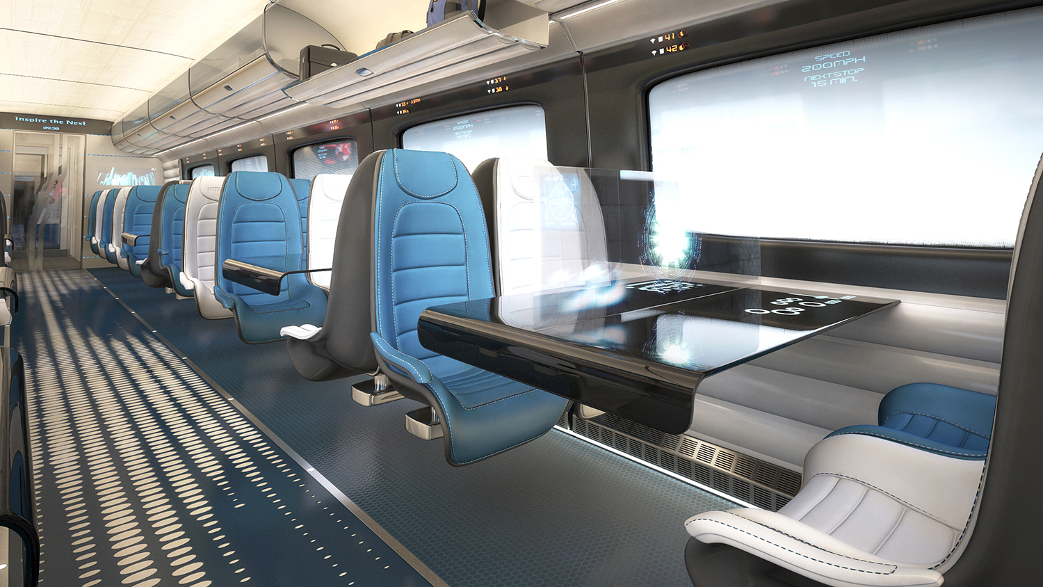 New Design for Hitachi Train Interiors