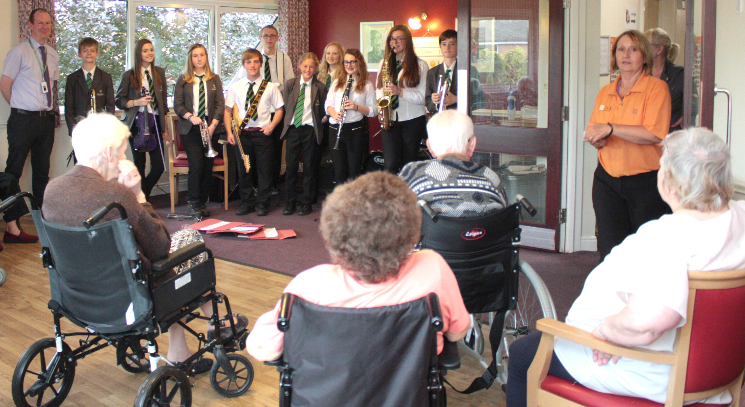School Band Play at Defoe Court Open Day