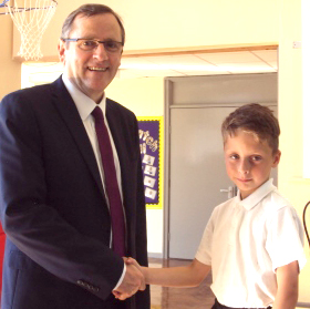 MP Visits Stephenson Way Academy