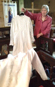 Bridal Gown Display at Flower Festival