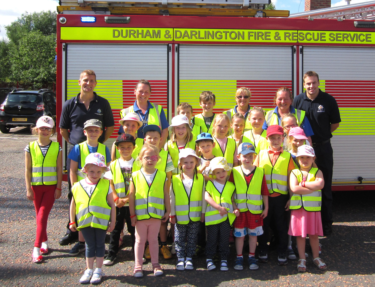School Club Visit Fire Station