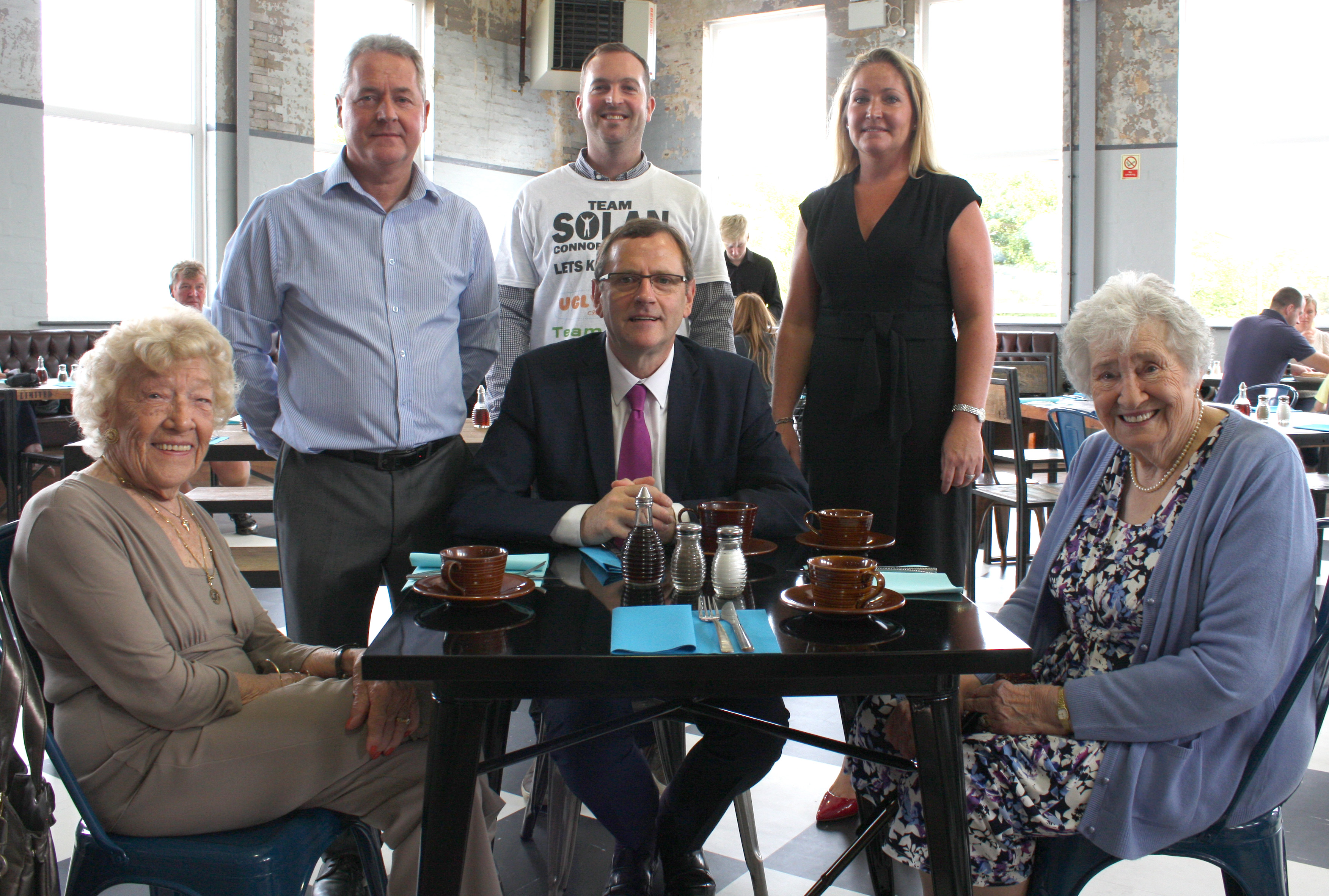 Two Aycliffe Angels Return to Former Munitions Factory Now a Leisure Facility