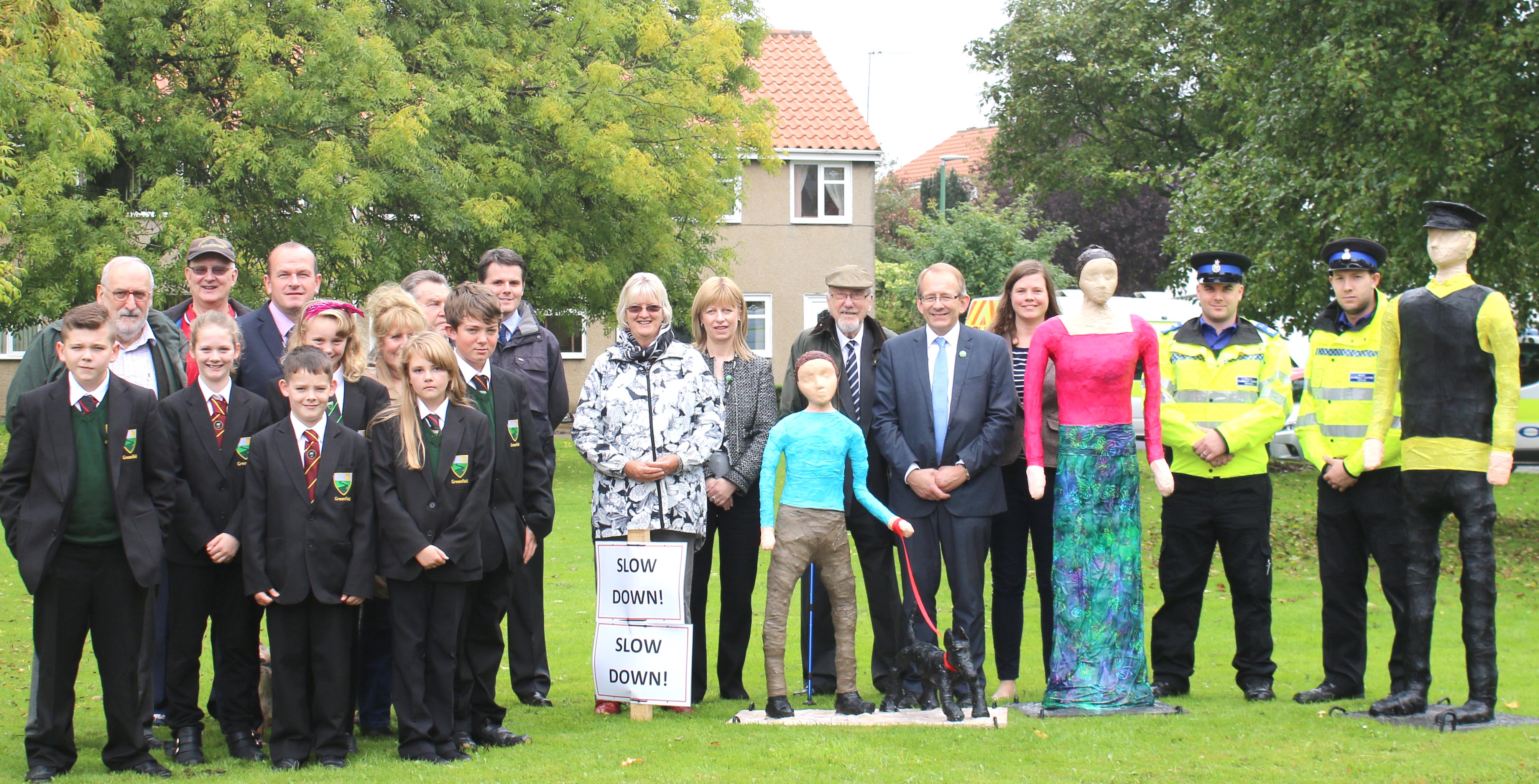 Students’ Sculptures Raise Awareness on Speeding