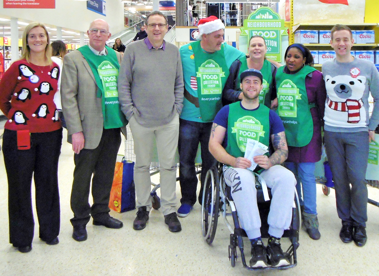 MP at Foodbank Collection