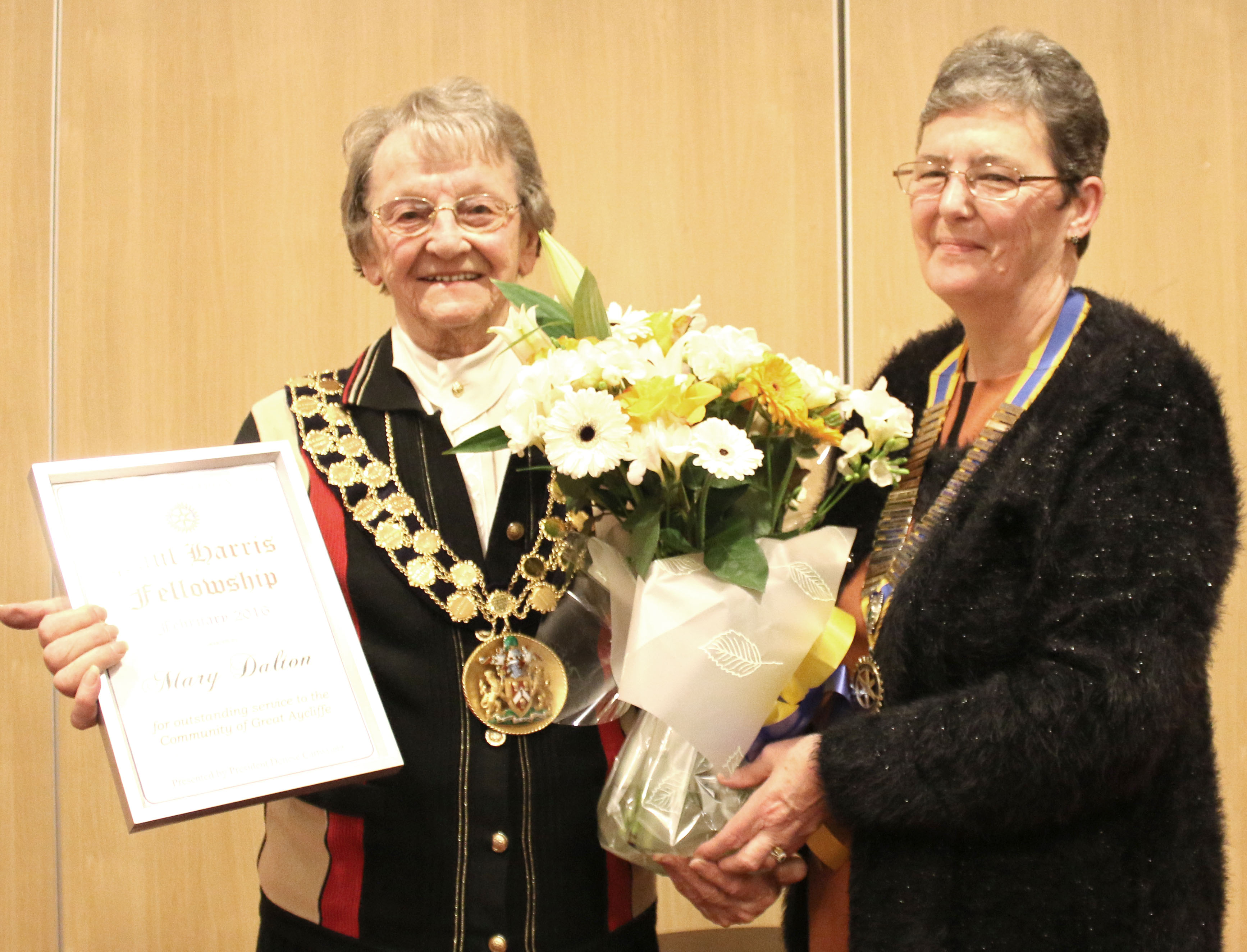 Rotary Club Award for Town Mayor