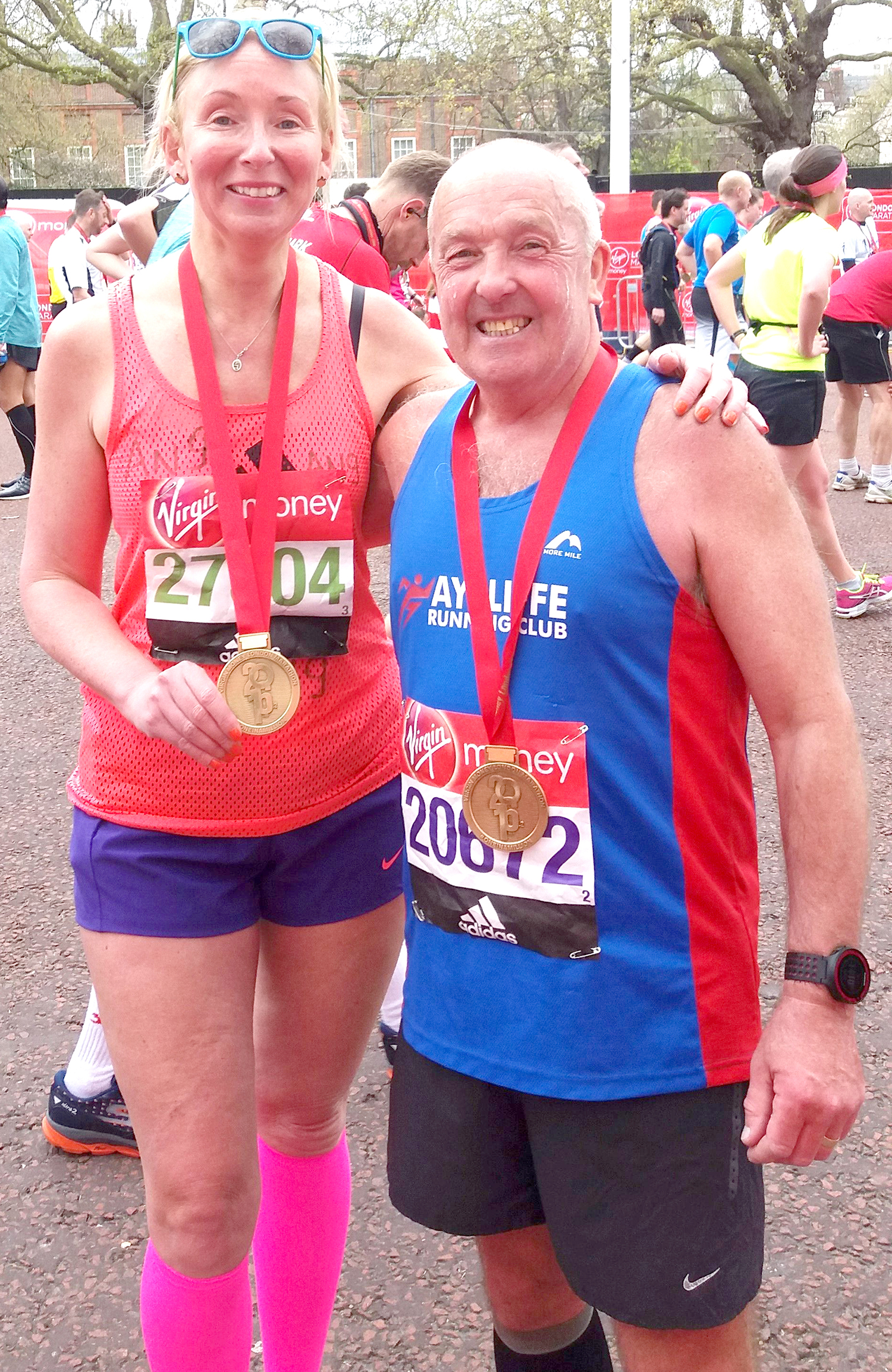 Aycliffe Runners in London Marathon