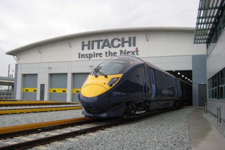 Hitachi Unveils First UK Built Intercity Express Train