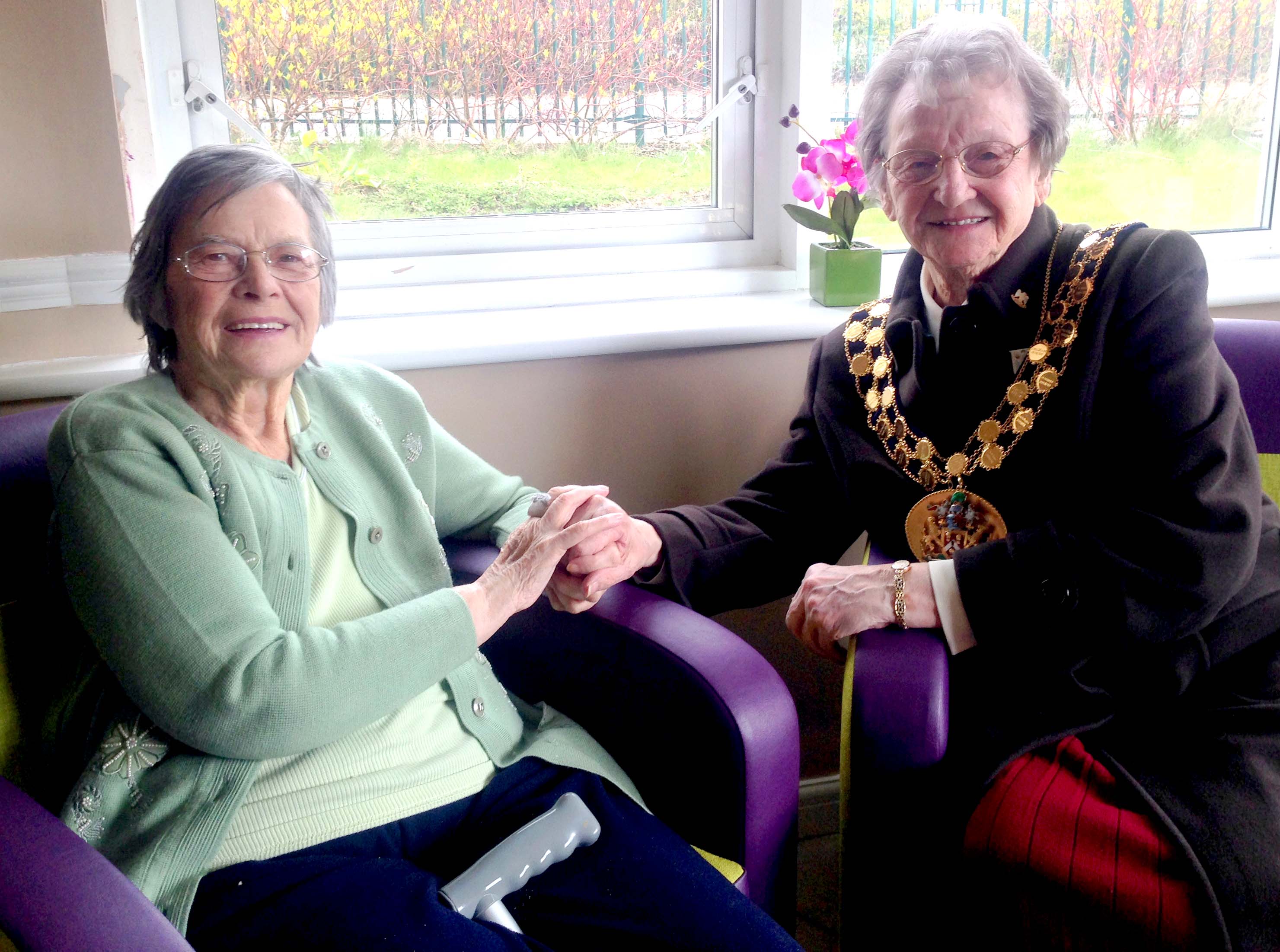 Mayor Opens Care Home Coffee Bar