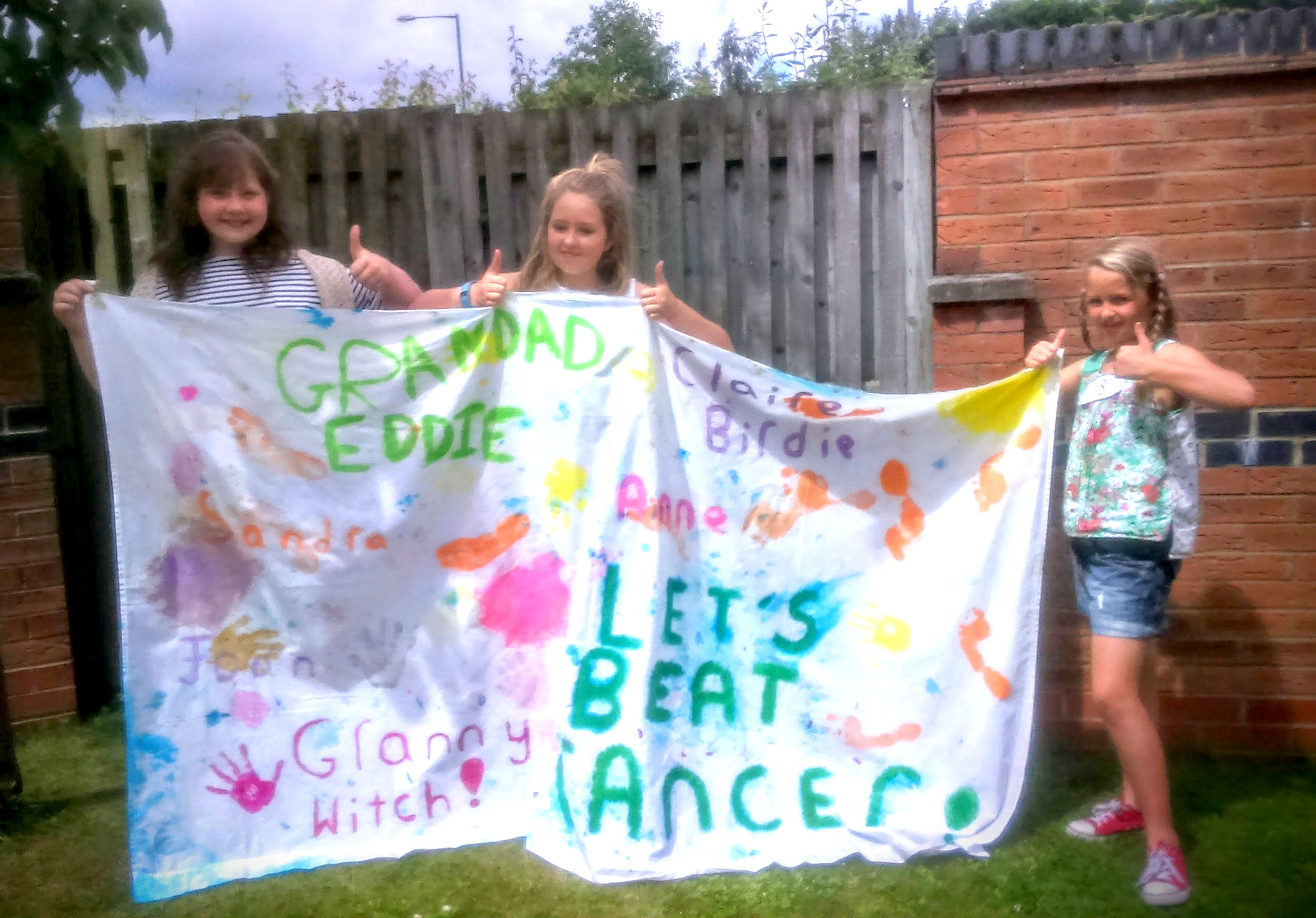 Children Raise Cash  for Cancer Research