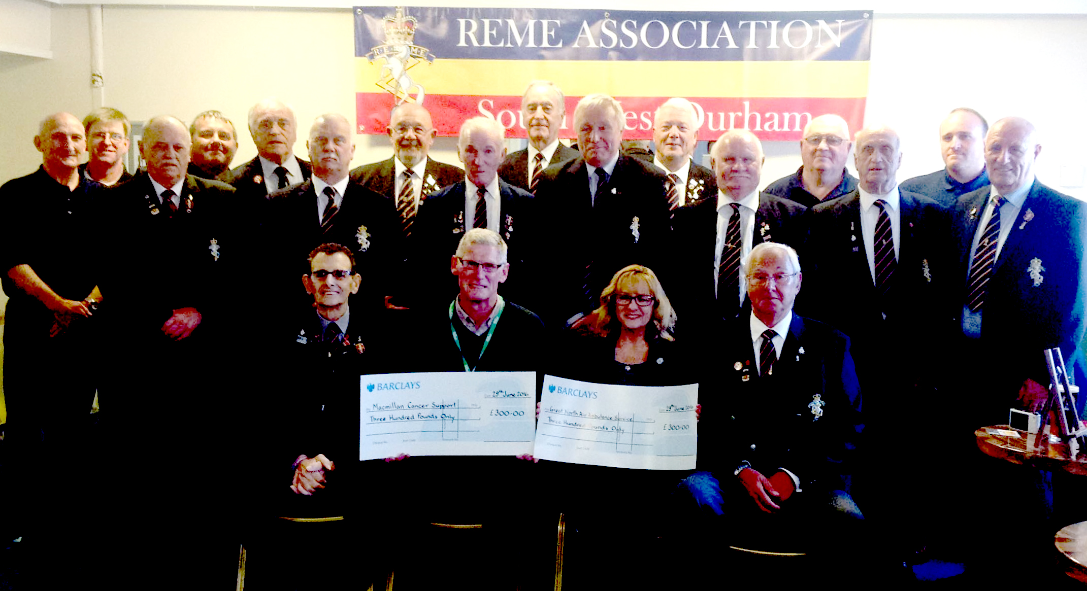 REME Association Donate £600 to Local Charities