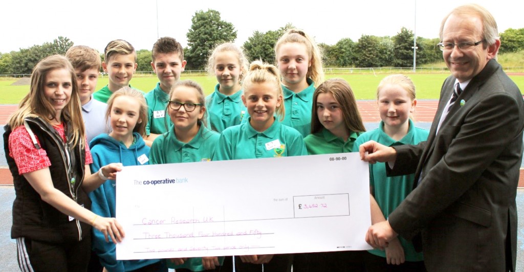 Race for life cheque