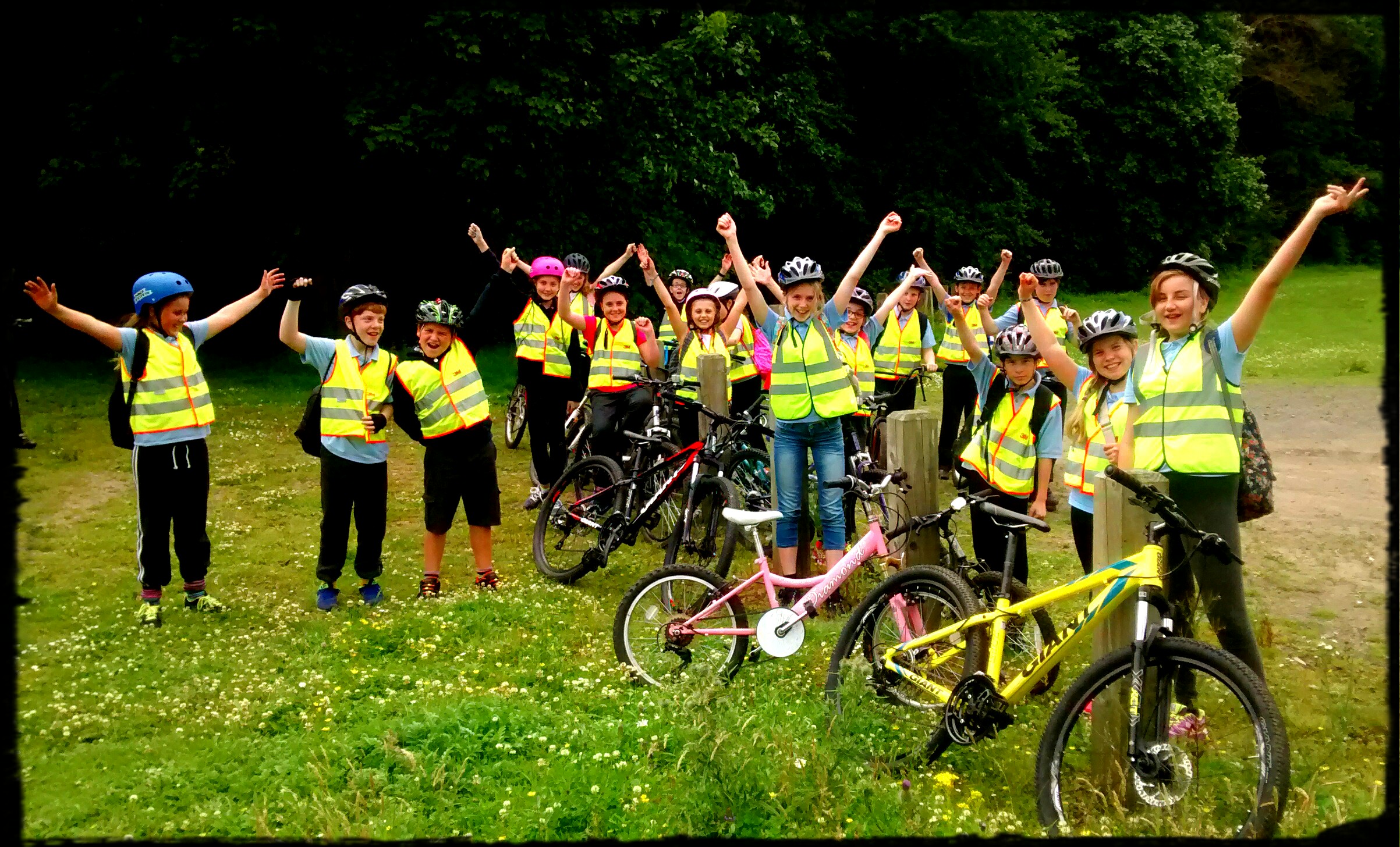 Pupils Cycle to Locomotion Museum