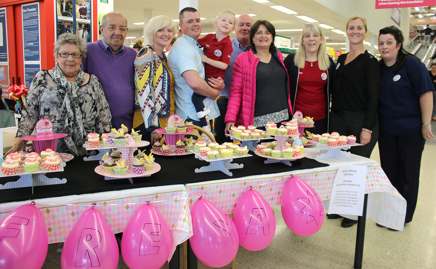 Over £1000 Raised at Tesco for  7 year old Brain Tumour Victim