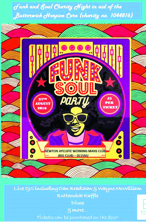 Funk & Soul Charity Night in Aid of Butterwick Hospice