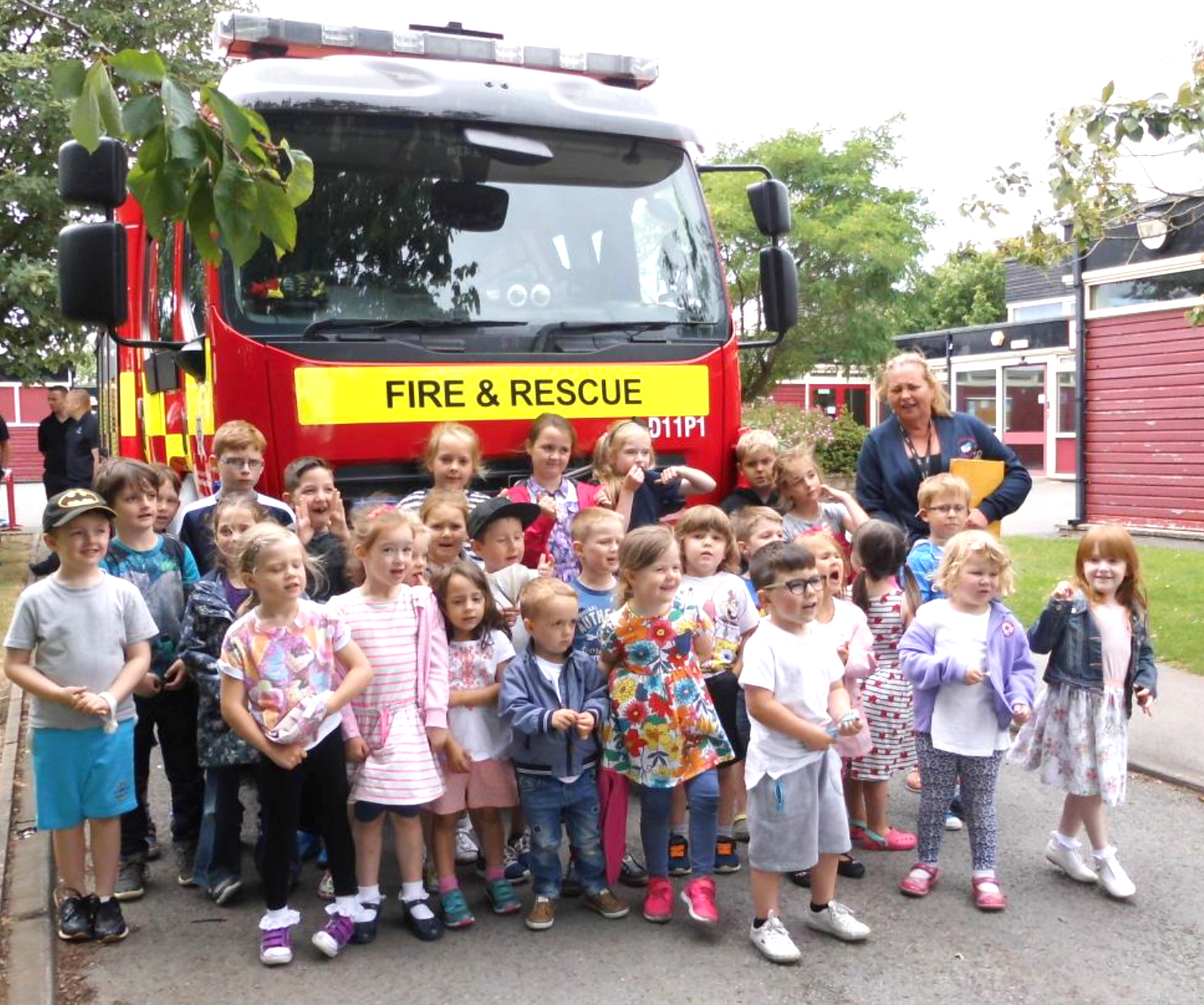 School Club Enjoy Fire Lesson