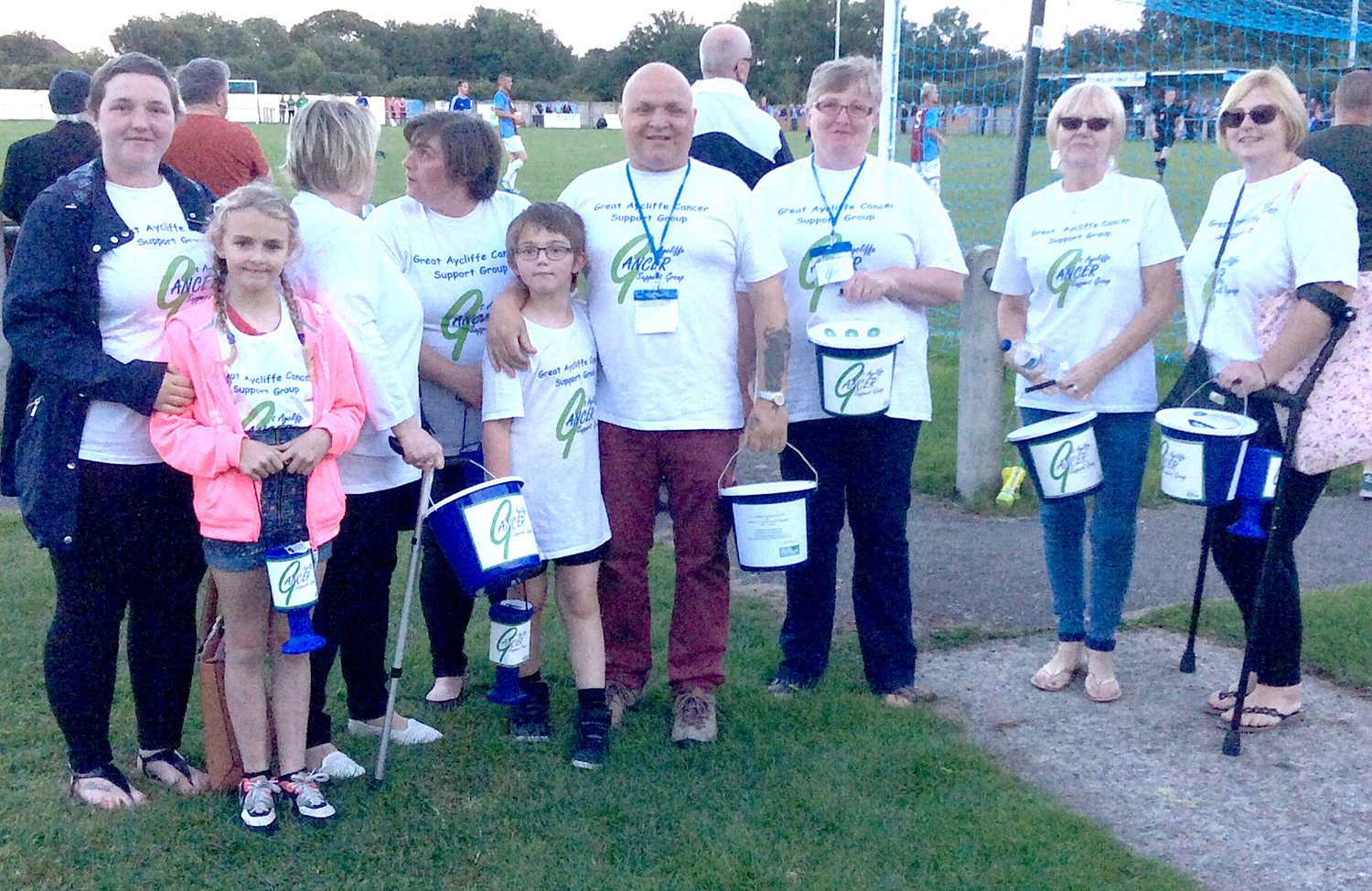 Bucket Collection at Football Match for Aycliffe Charity